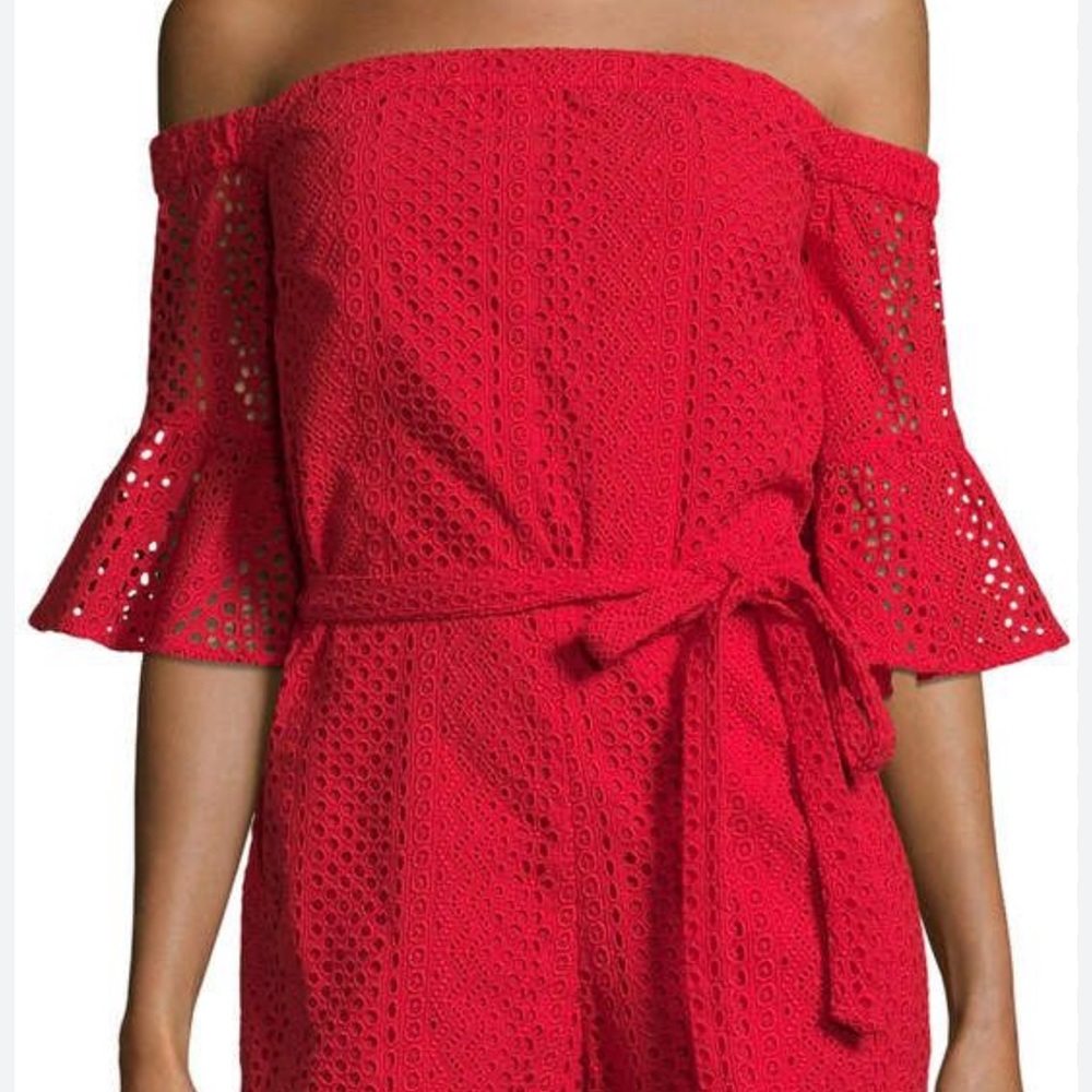LIKELY WOMENS KITTRIDGE ROMPER RED SIZE 2